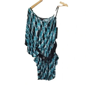 MY Michelle One Shoulder Pocket‎ Mini Dress